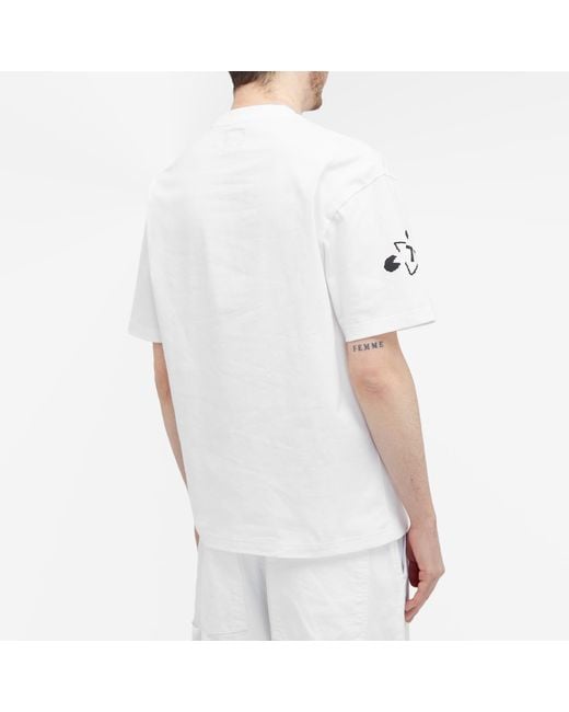 The Trilogy Tapes White Degrading Dots T-Shirt for men