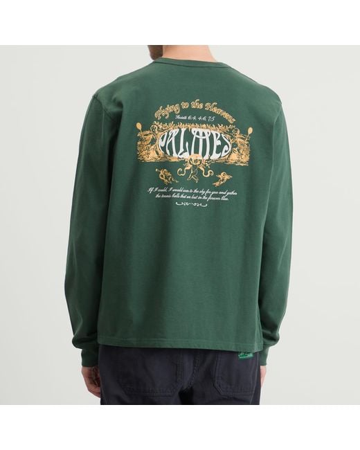 Palmes Green Angels Long Sleeve T-Shirt for men
