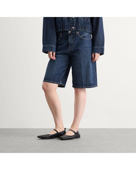 Closed Blue Rigid Denim Shorts