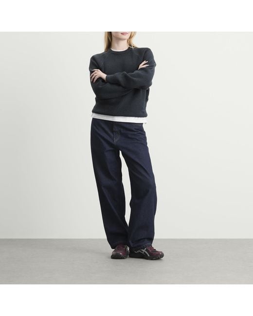 Dime Black Wave Knit Sweater