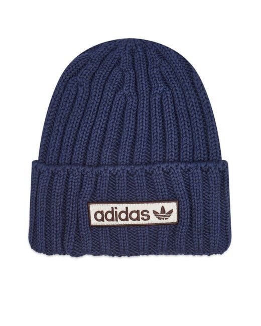 adidas Beanie in Blue Lyst UK