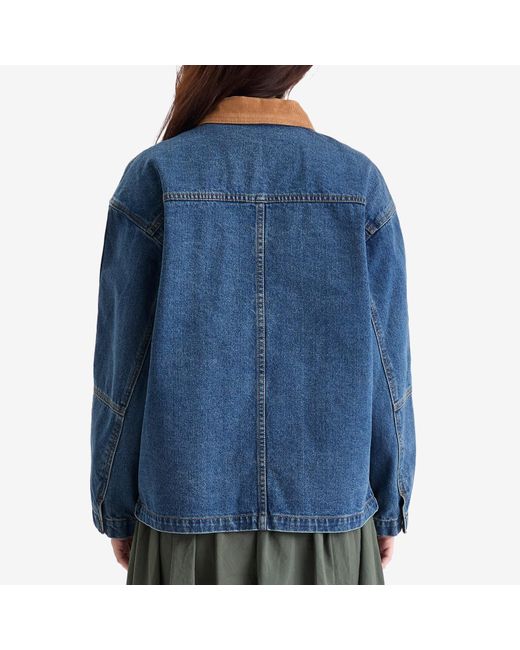 DUNST Vintage Denim Work Jacket in Blue | Lyst UK