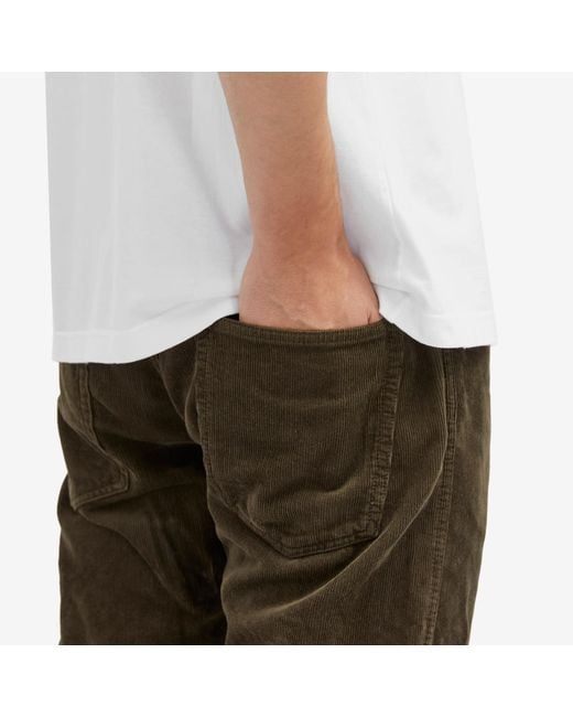 Visvim Gray Garment-Dyed Corduroy Trousers for men