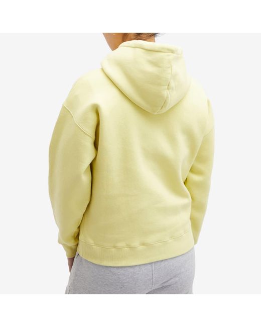 Maison Kitsuné Yellow Floating Flower Tag Comfort Hoodie