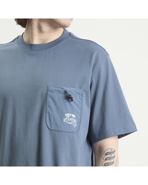 KARMA8A Blue Front Pocket T-Shirt for men