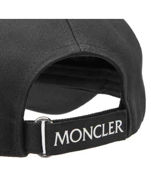 Moncler Black Logo Cap for men