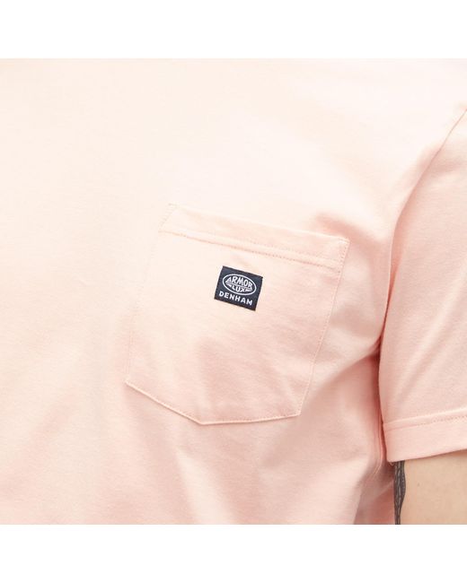 Armor Lux Pink X Denham Blavet Pocket T-Shirt for men
