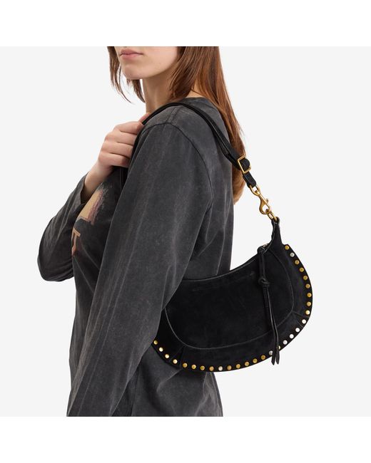 Isabel Marant Black Oskan Moon Shoulder Bag