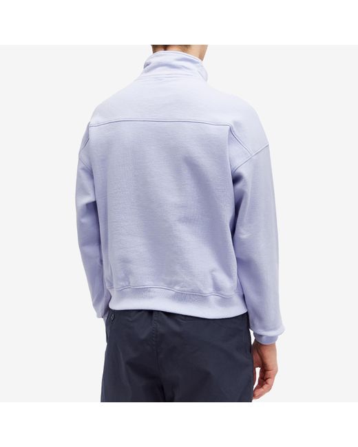 Sporty & Rich Blue 94 Country Club Quarter Zip Sweat for men