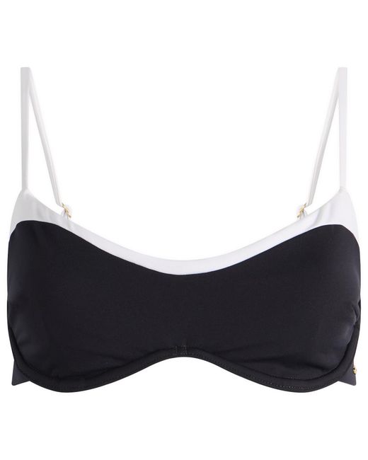 Tala Blue Contrast Underwired Bikini Top