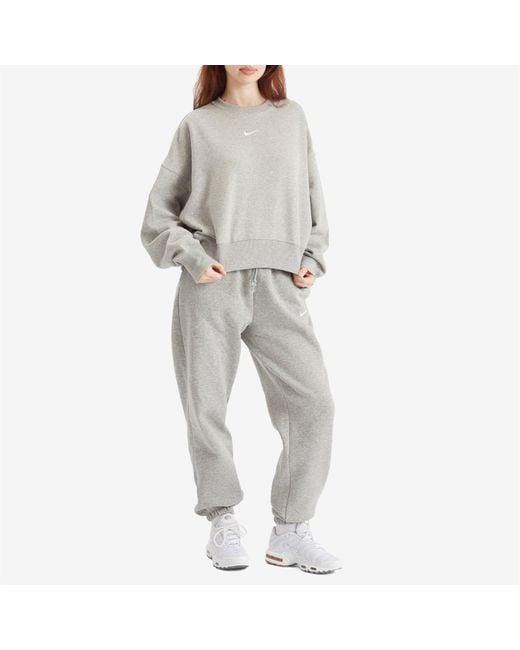Nike Gray Nsw Phoenix Fleece Pant