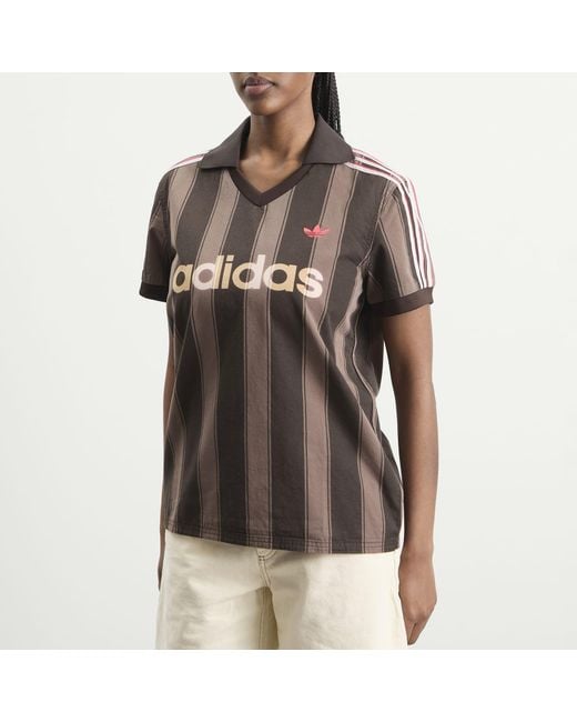 Adidas Brown Twill Jersey