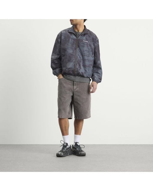 Thisisneverthat Gray Washed Intl Team Jacket for men