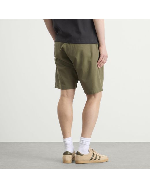 Service Works Green Twill Part Timer Shorts for men