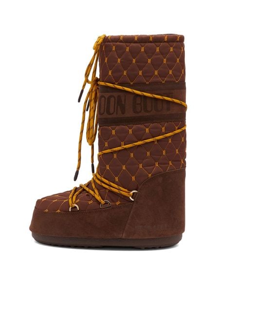 Moon Boot Brown Icon Quilted Boots