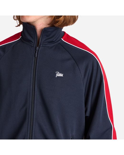 PATTA Blue Tricot Track Jacket for men