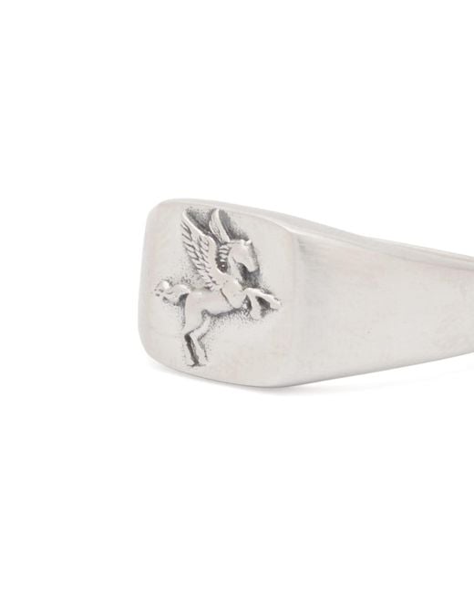 Serge Denimes White Pegasus Ring for men