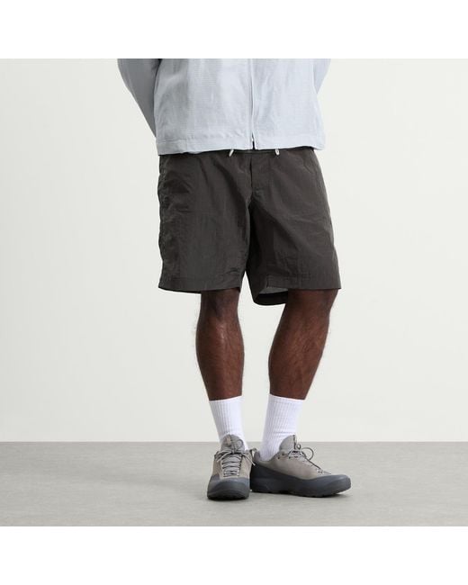 RANRA Black Stroller Shiny Nylon Shorts for men