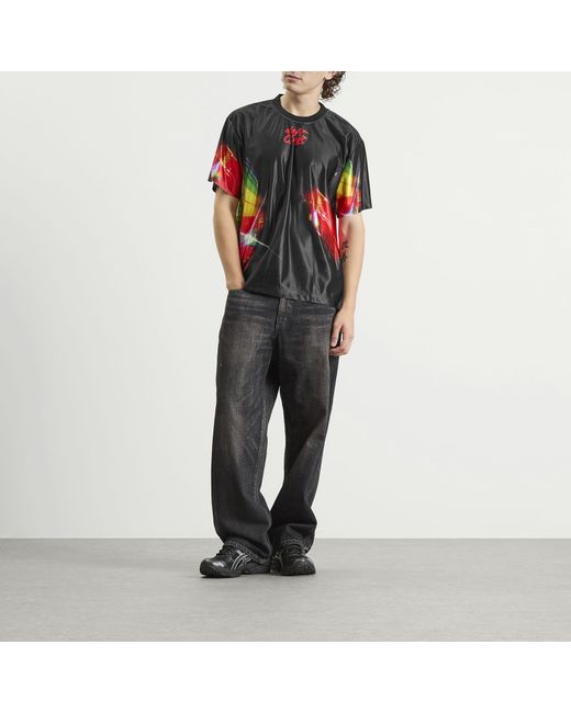 Pleasures Black Daft Club Sport Shirt for men