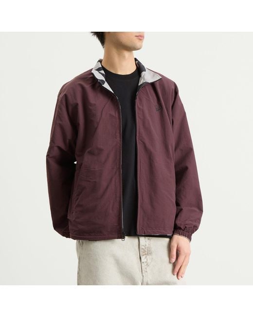by Parra Brown Freak Scene Reversible Track Top for men