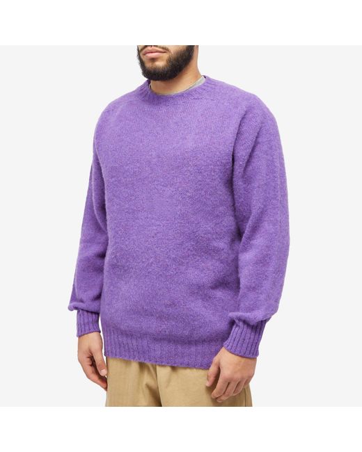 Howlin' By Morrison Purple Howlin' Birth Of The Cool Crew Knit for men
