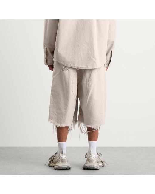 Balenciaga Natural Heavy Cotton Workwear Pants for men