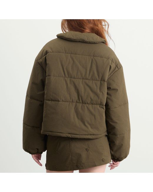 My Mum Made It Green Rosette Puffer Jacket