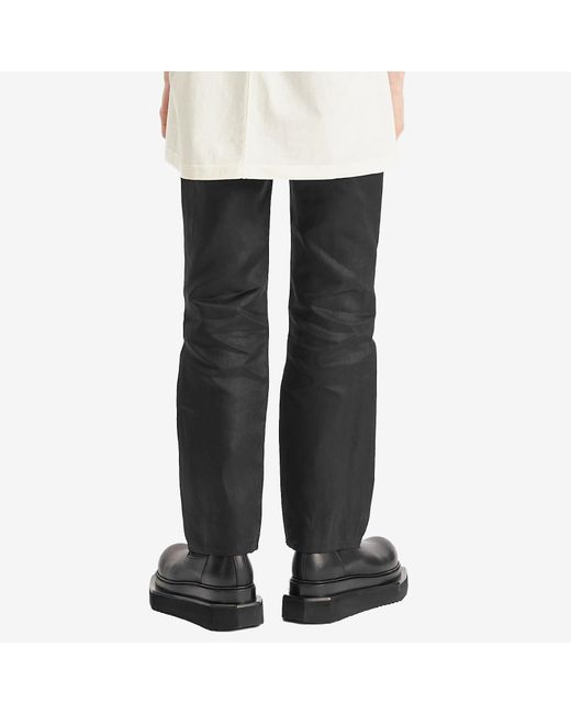 Rick Owens Gray Twill Headon Pants for men