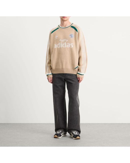 Adidas Natural Adicolor Crew Knit