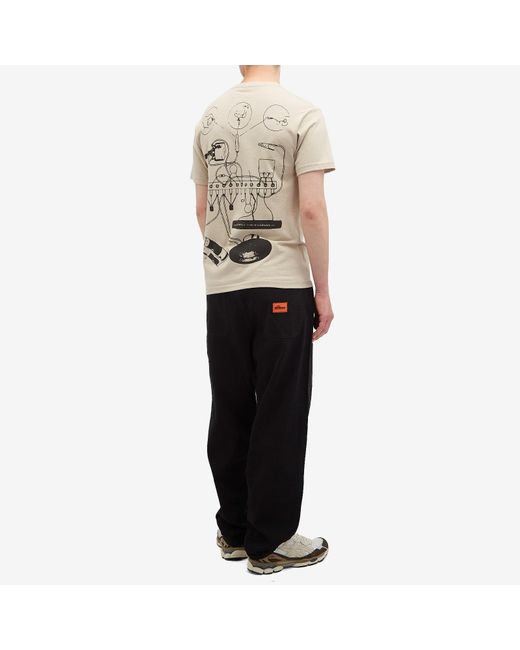 Pleasures Blue Input T-Shirt for men