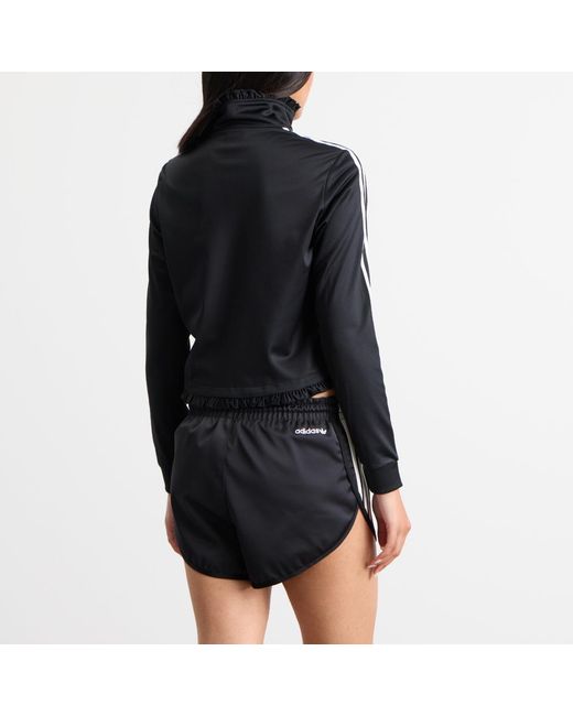 Adidas Black Pleated Firebird Track Top
