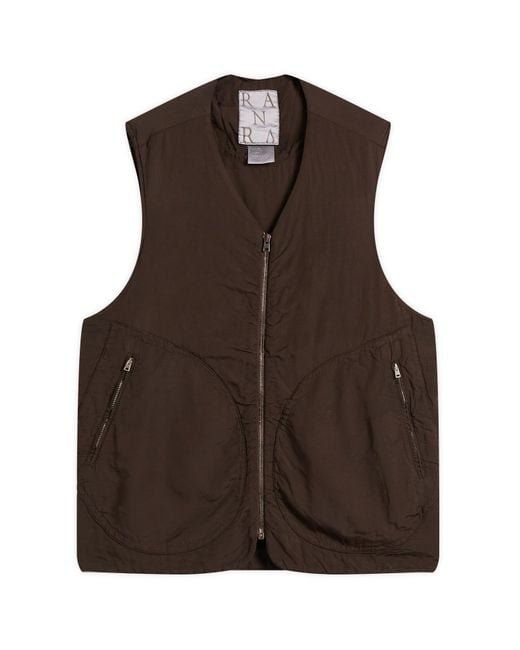 RANRA Brown Mill Viscose Cotton Vest for men
