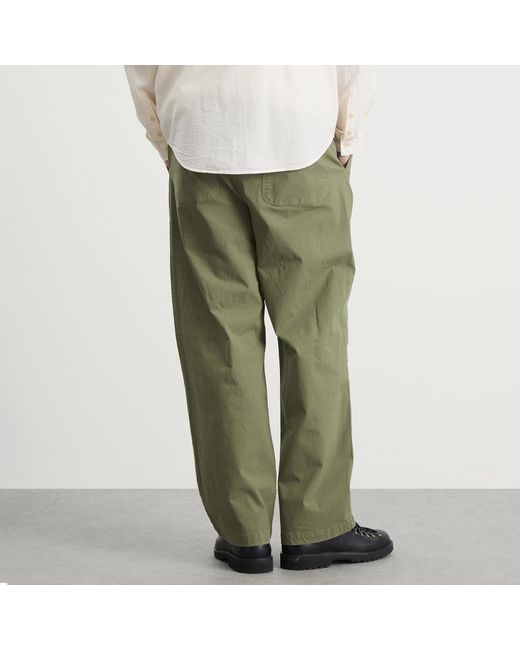 Folk Green Drawcord Loose Trouser for men