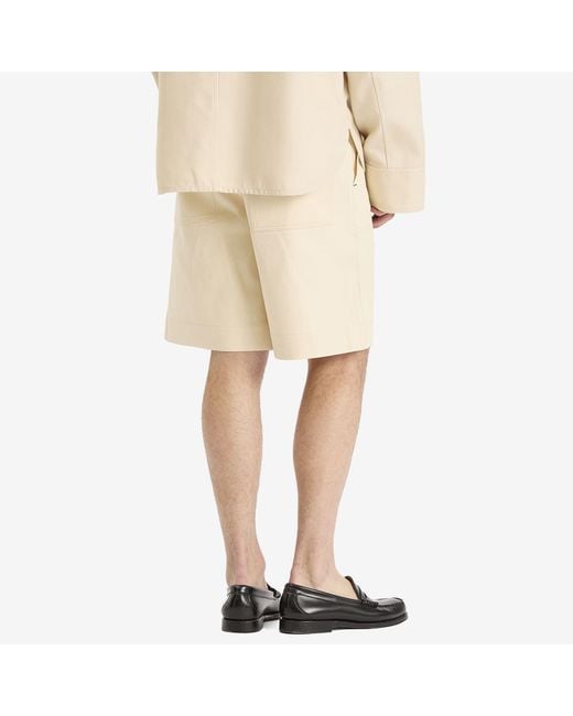 Jacquemus Natural Cotton Shorts for men