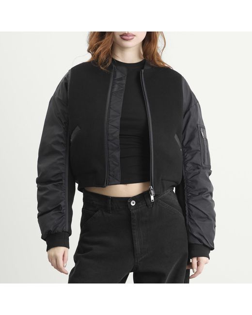 Stel Black Down Filled Bomber Jacket
