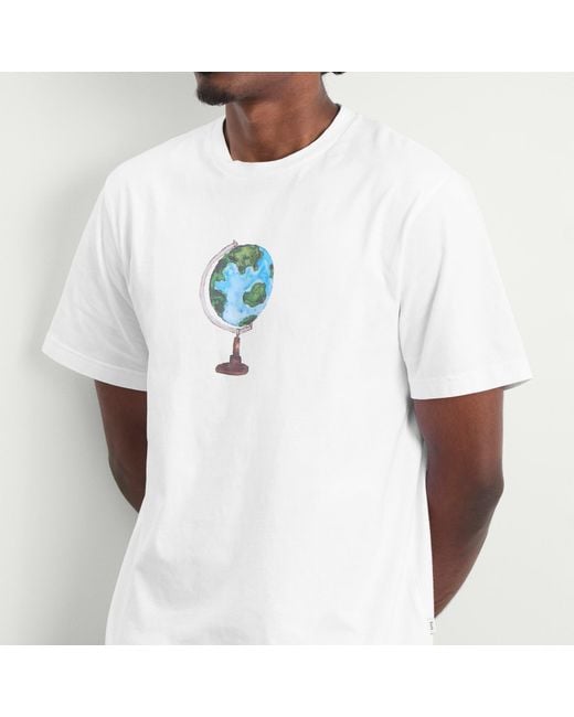 Forét White Globe T-Shirt for men