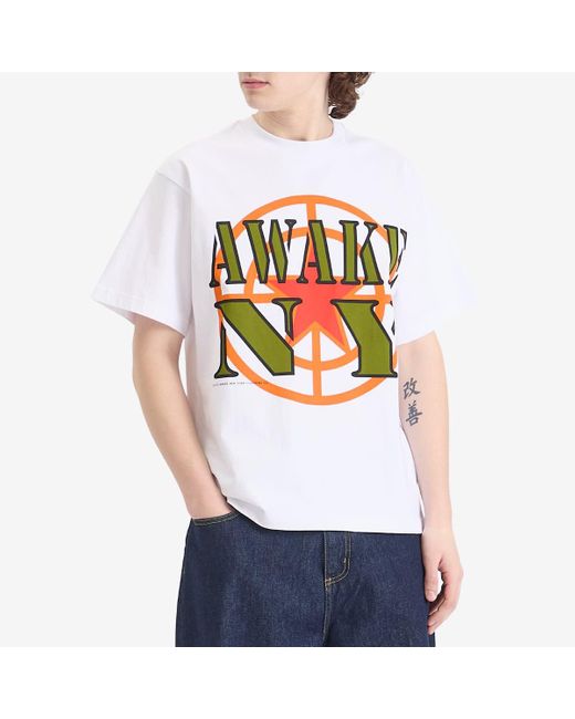 【関税込み】Awake NY ホワイト Crosshair グラフィックTシャツ Awake NY Crosshair Tee - White – Kith