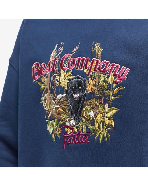 PATTA Blue X Best Company Sweater for men