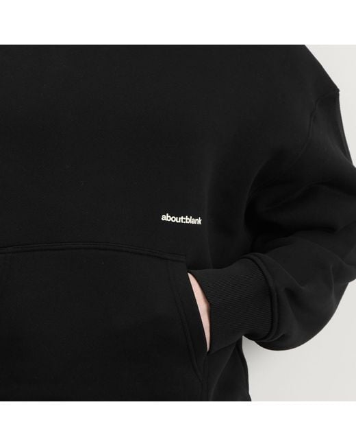 About Blank Black Box Logo Hoodie for men