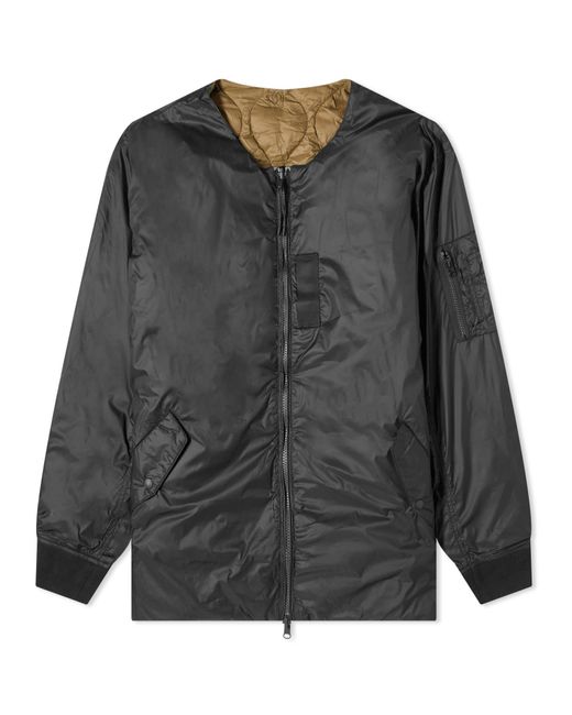 Taion Black X Beams Lights Reversible Ma-1 Down Jacket for men