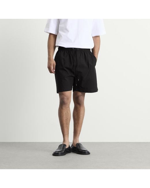 Studio Nicholson Black Starboard Drawstring Shorts for men