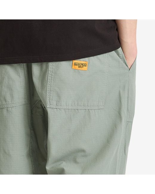 Service Works Green Ripstop Chef Pant for men