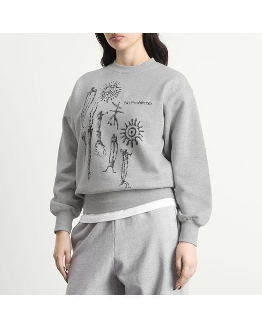 No Problemo Gray Ancient Findings Sweatshirt