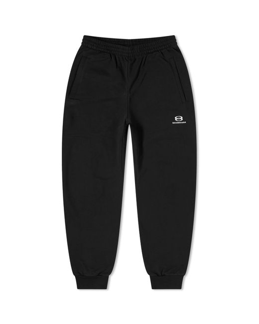 Balenciaga Black Logo Slim Sweatpants for men