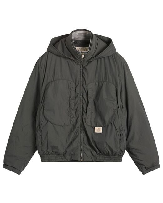 RANRA Purs Padded Nylon Hoodie Jacket in Grey for Men | Lyst Australia