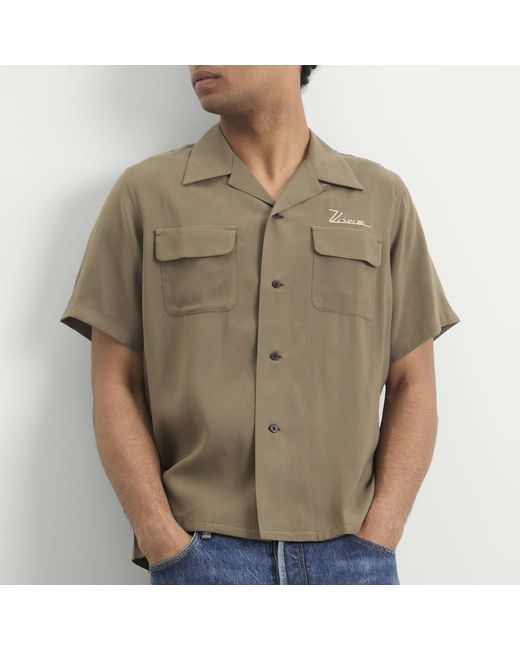 Visvim Green Judd Short Sleeve Shirt for men