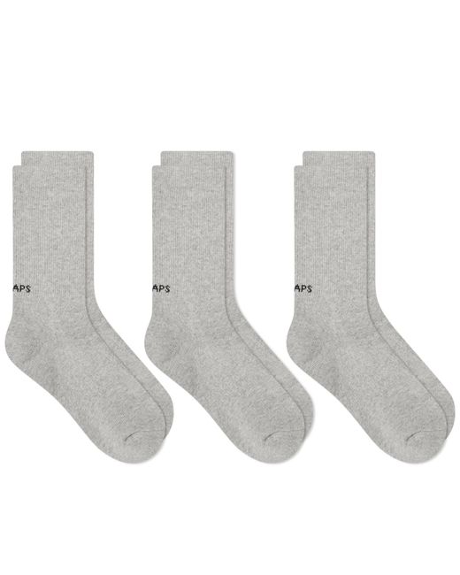 (w)taps Gray Skivvies 05 3-Pack Sock for men