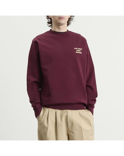 Drole de Monsieur Purple Drole De Monsieur Slogan Sweatshirt for men