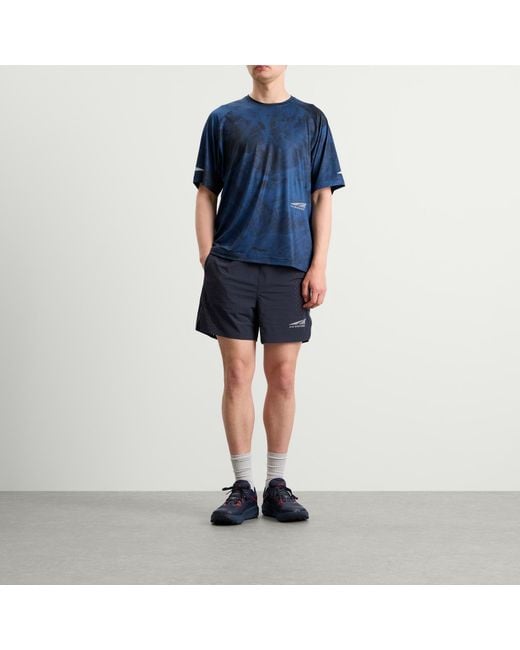 And Wander Blue X Altra Ventilation Shorts for men