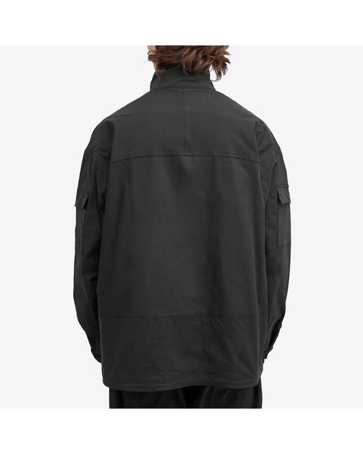 Comme des Garçons Gray Paneled Zip Track Jacket for men